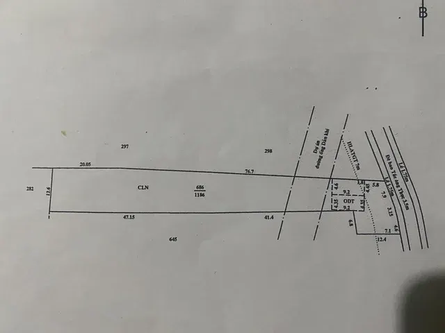Bán đất 1298m² ngang 15.6m giá 4.4 tỷ Phường Phước Thới