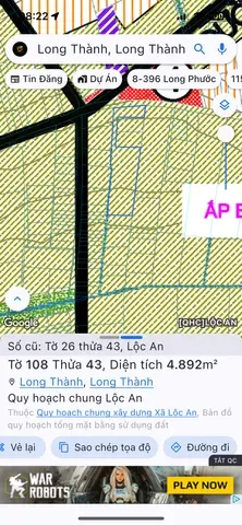 Bán đất 10000m² ngang 46m giá 58 tỷ Xã Long Thành