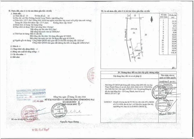 Bán Đất 12171.8m2 có sẵn 150 m2 thổ cư tại Đường Hương lộ 10 Xã Xuân Đường Đồng Nai