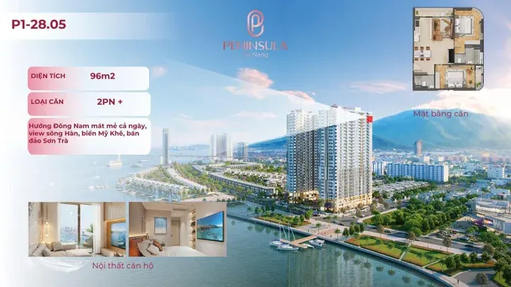 Cực hiếm căn góc view sông hàn DT lớn peninsula đà nẵng, chiết khấu cao