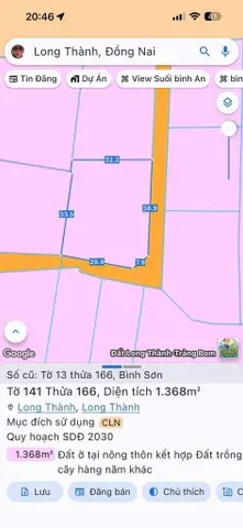 Bán đất 2736m² ngang 30m giá 19 tỷ tại Xã Long Thành