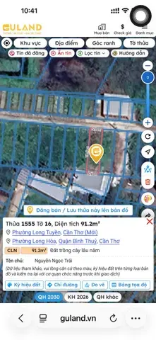 Bán đất 91.4m² ngang 5m giá 499 triệu tại Phường Long Tuyền