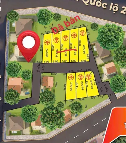 Bánchỉ 1.35 tỷ có 80M2 đất thổ cư giần đường liên xã, xuân mai hà nội