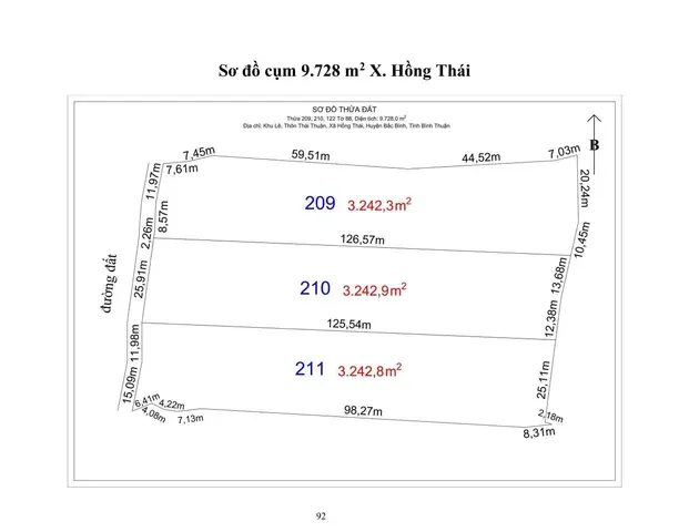 13. Cụm 9.728 m2 X. Hồng Thái Vị trí đất : Link THÔNG TIN LÔ ĐẤT ● Hướng: Tây. ● Pháp lý: Sổ hồng riêng. GIAO THÔNG & VỊ TRÍ