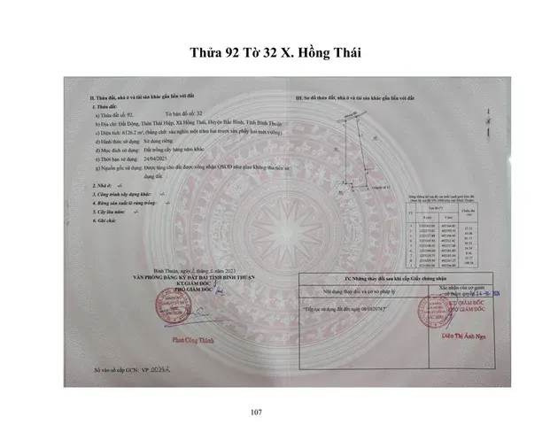 15. Cụm 11.479 m2 X. Hồng Thái Vị trí đất : Link THÔNG TIN LÔ ĐẤT ● Hướng: Bắc. ● Pháp lý: Sổ hồng riêng.