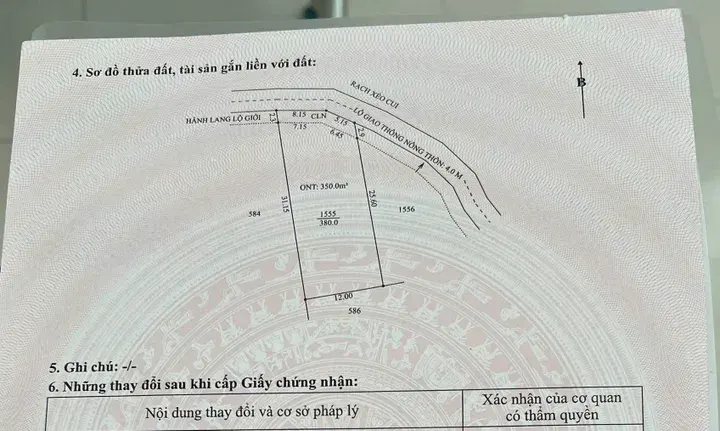 Bán đất thổ cư 350M2 tại xã phong điền , cần thơ | giá tốt 1 tỷ 600TR