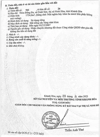 Đất đẹp 2 mặt tiền đường bê tông khu dân cư hiện hữu tại xã Ninh Sim (Tây Ninh Hòa), Khánh Hòa