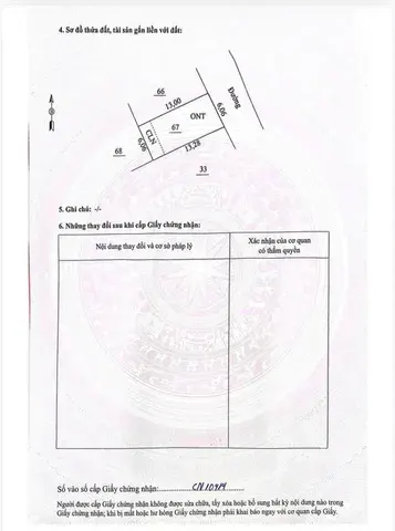 Bán Đất 67m2 có sẵn 67 m2 thổ cư giá 580 triệu tại Xã Cao Dương Huyện Lương Sơn Hòa Bình