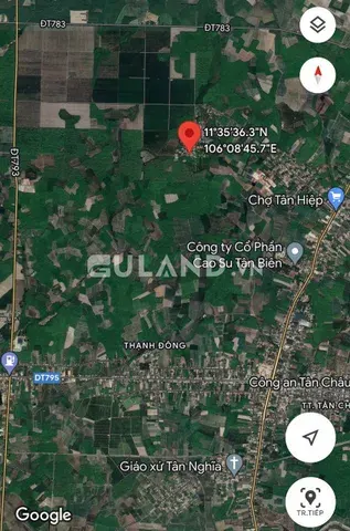 Bán bán đất thổ cư 122.1m² , giá 415 triệu tại, Xã Tân Hiệp, Huyện Tân Châu, Tây Ninh