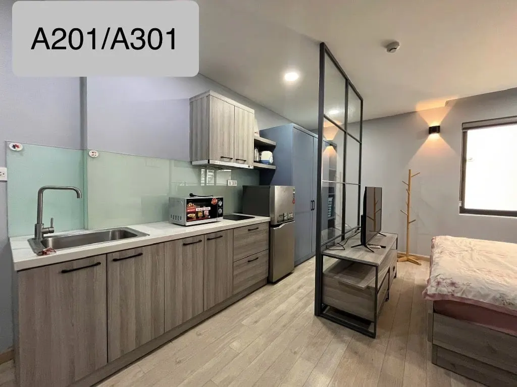 Cho thuê căn hộ 1 phòng ngủ nguyễn huy tưởng, bình thạnh, gần chợ bà chiểu, cửa sổ thoáng mát