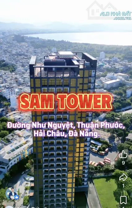 Bán căn hộ 2PN toà sam tower đường như nguyệt đà nẵng