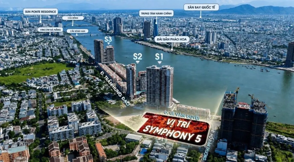Bán căn studio sun symphony 5 - ven sông hàn, giá chỉ 1.9 tỷ, dòng tiền 18TR/tháng