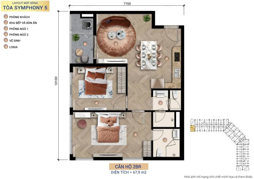 Bán căn hộ sun symphony residence, căn 75M2, có dòng tiền, trực diện sông hàn, giá chỉ 85TR/M2