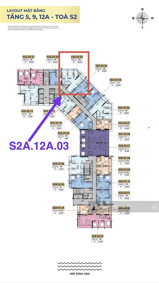 Bán cc tại sun symphony residence, 6,2 tỷ, 88,3m2, 3pn + 2wc châu mỹ srt