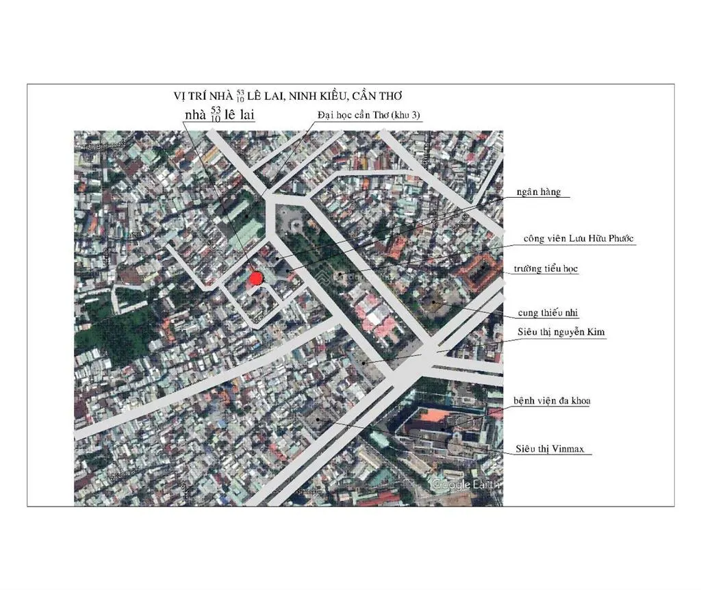 Hiếm! nhà 3 tầng 9pn, ngang 9,8m, sân đậu 3 ô tô, trung tâm cần thơ, cạnh công viên lưu hữu phước