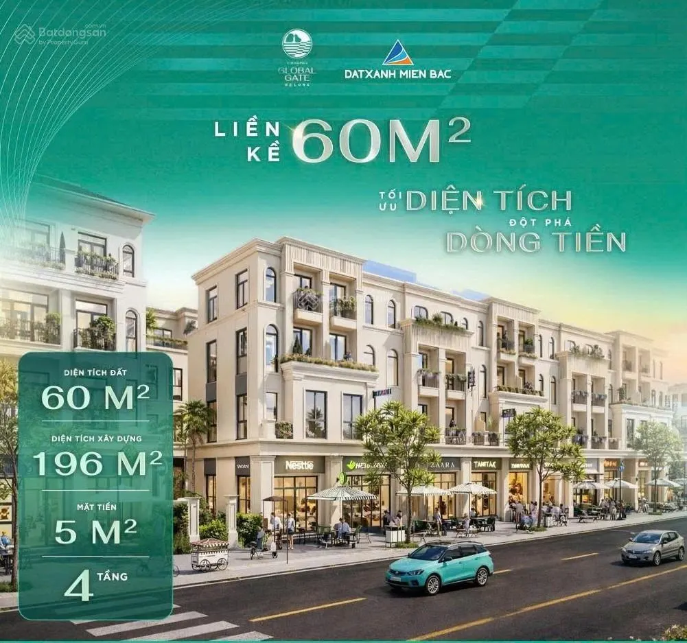 Liền kề 60m2 global gate hạ long sản phẩm dễ tiếp cận nhất đợt đầu