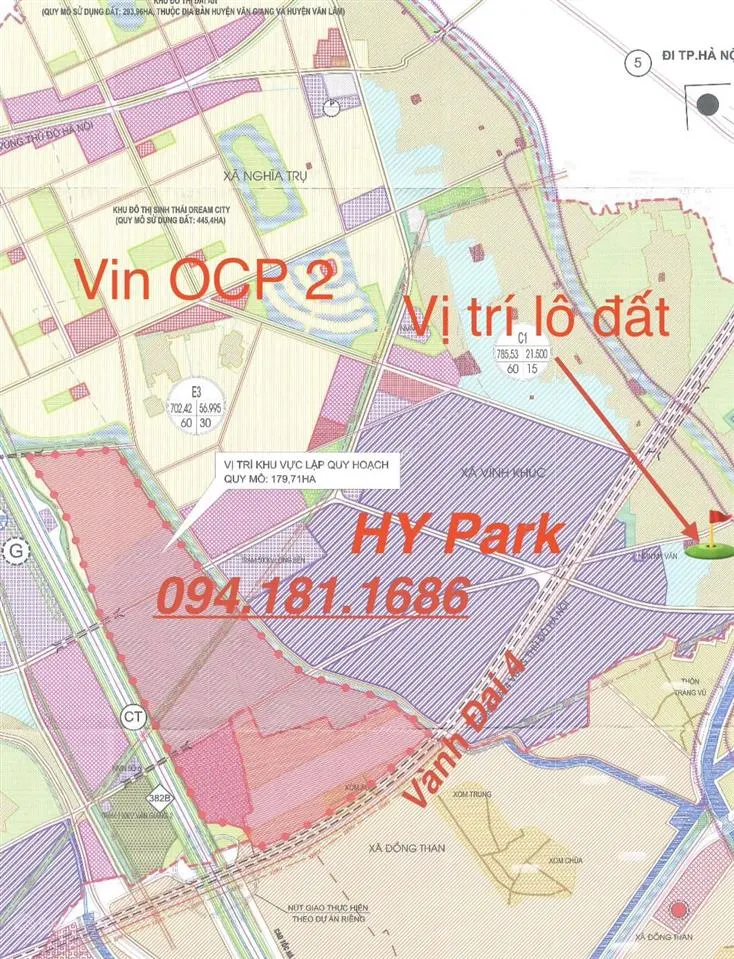 100m2 đất đấu giá ngay gần hy park và vđ4