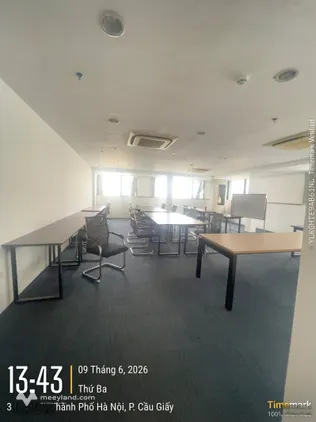 Hot! Cho thuê văn phòng full nội thất tòa 3D Center Duy Tân. DT 200m² - Giá 300k/m2/th