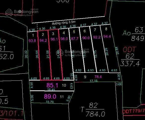 Bán đất tại xã an bình, huyện thuận thành, bắc ninh, 2,6 tỷ, 89 m2