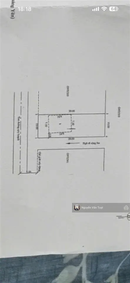 Bán đất xen cư 290m² hoàng tân trục chính thông vin