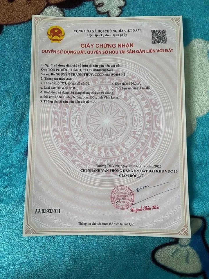 cần bán đất mặt tiền đường hồ thị nhâm