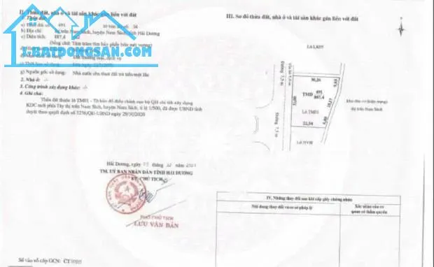 Bán lô đất thương mại dịch vụ KĐT Tây Nam Sách, Hải Dương, 887.4m2, mt 33m, giá rất rẻ