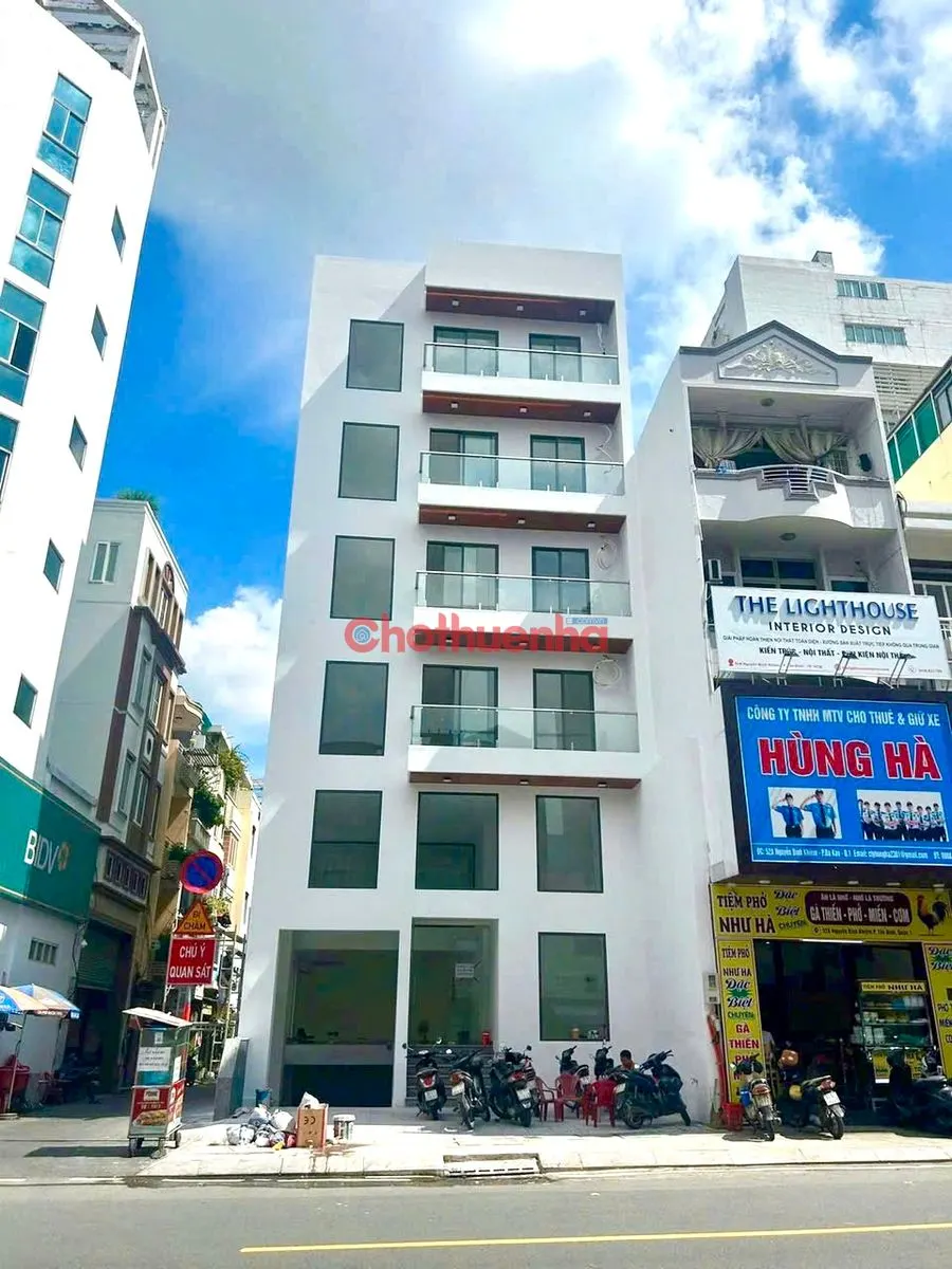 Cho thuê nhà tòa nhà ngay mặt tiền nguyễn bỉnh khiêm, đa kao, quận 1, ngang 8.5M dài 18M