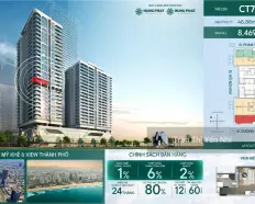 Nổi bật hiếm có căn góc 1PN view trọn vẹn sông Hàn - biển Mỹ Khê, tầng cao nhất thị trường còn