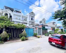 Bán gấp lô đất (SHR) mặt tiền Thạnh Lộc 57 ngay chợ Đường, 64,6m2 full thổ cư, đường 7m