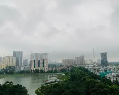 Cho thuê căn studio full đồ tại Trinity Tower, đầy đủ nội thất, view hồ thoáng mát. LH 0393 686