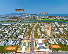 Căn góc 2PN tầng 12 căn 03 - View biển, sông, thành phố giá 3.772 tỷ - Nam Hòa Xuân - Fours Tower