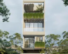 Siêu rẻ nhà thô 4 tầng Trung Lương 10, Đảo VIP, Hòa Xuân. - 5 phòng, 4 WC, 1 phòng thờ