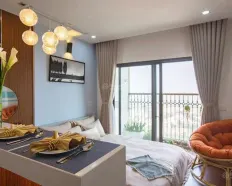 Cho thuê CH D. El Dorado tòa E1, 11 triệu VND, dt 42 m2, 1PN, 1WC View Hồ Tây đẹp, ngắm pháo hoa.