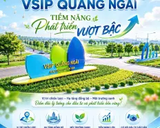 Đầu tư xây dựng tạo dòng tiền cho thuê đang là lợi thế lớn tại VSIP Quảng Ngãi