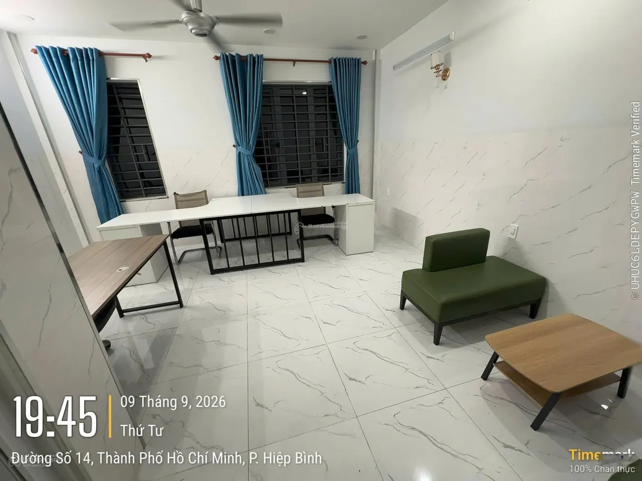 Cho thuê văn phòng KĐT Vạn Phúc City 25m2 full nội thất giá 5.5tr có thang máy