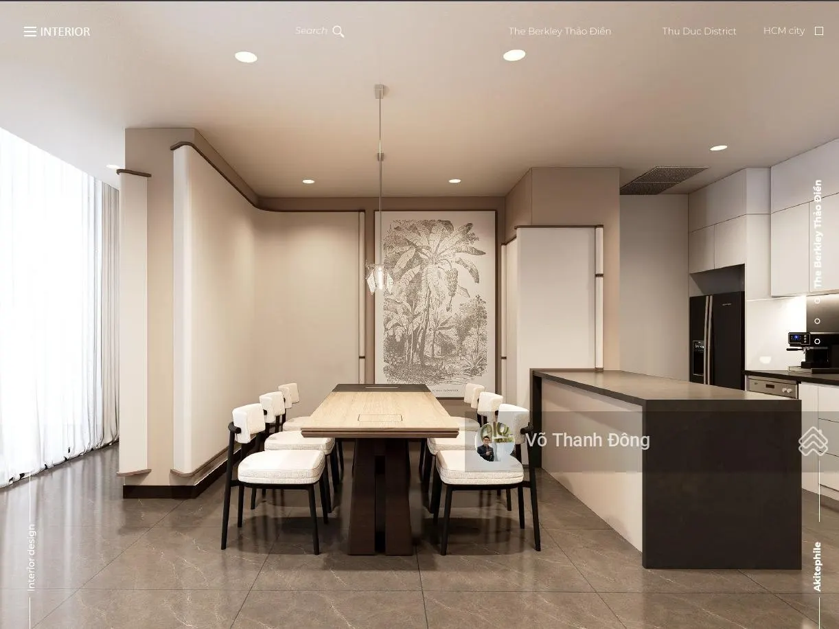 Cho thuê 2 phòng ngủ 141m2 The Berkley, full nội thất đẹp, nhà mới 100%, giá 80 triệu bao phí