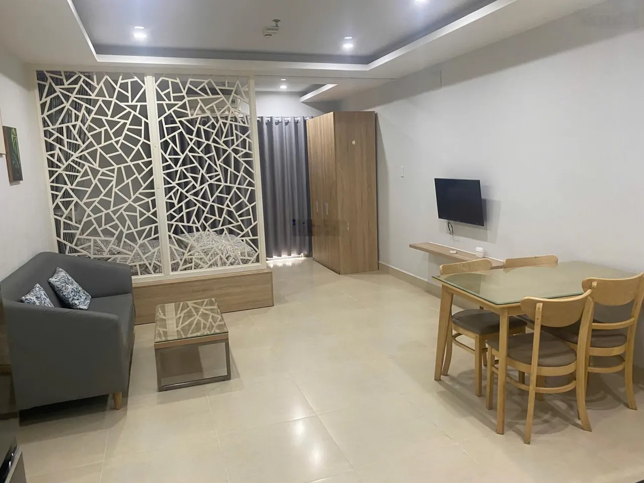 Cho thuê căn hộ Hiệp Thành 3 - full nội thất, view đẹp - 1PN - 1WC, giá thuê 5,5tr/tháng