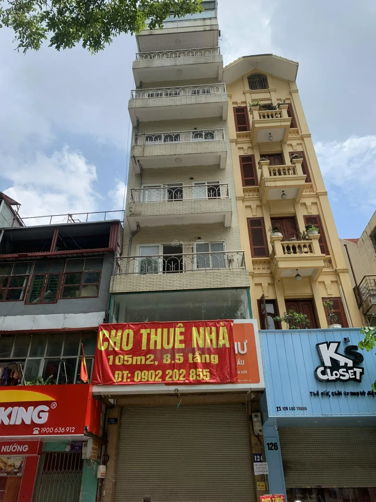 Cho thuê văn phòng 50m2 số 124 Lạc Trung, Hai Bà Trưng, Hà Nội