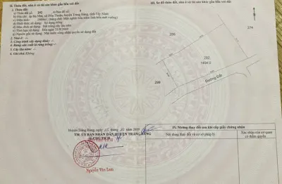 Đất CLN có 1100 thổ cư trảng bàng