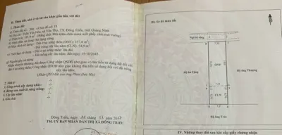 Cần bán 191.9m2 đất Yên Thọ, Đông Triều, Quảng Ninh
