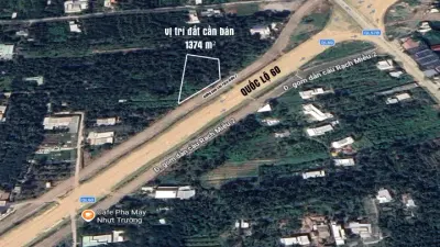 Bán đất 1374m² cần bán đất gần chân cầu rạch miễu 2 – mặt đường lớn