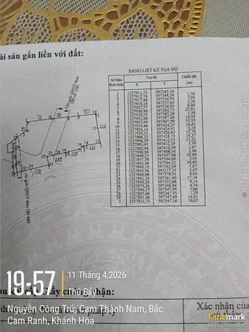 PK5 cam thành nam trong ranh QH vin giá chỉ 1ty250tr 2sao 845m2