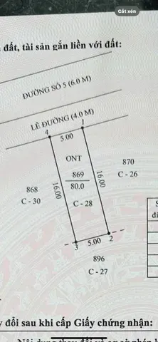 Bán nền C28 đường số 5 – KDC phong điền – cầu vàm xáng – xã phong điền, cần thơ.