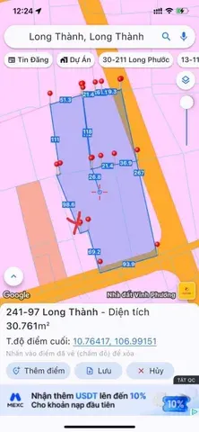 Bán 32027m2 đất ở ven sân bay Long Thành