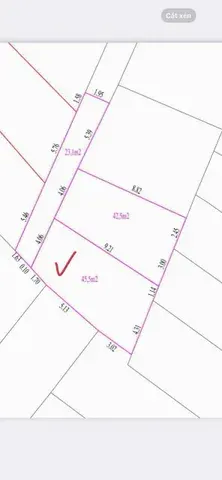 Chỉ 1,25 tỷ bán 45,5m2 đất Kim Thiều Phù Khê Bắc Ninh đường ô tô Lh 038••••22