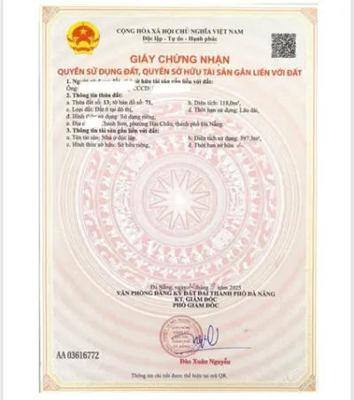 Bán gấp nhà MT đường thanh sơn- hải châu- đà nẵng