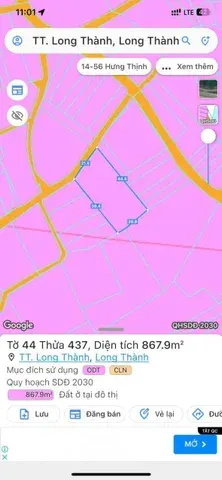 Bán Nhà biet thu 869m2 có 200 m2 thổ cư giá 13 tỷ tại - Chọn - Thị trấn Long Thành Huyện Long Thành Đồng Nai