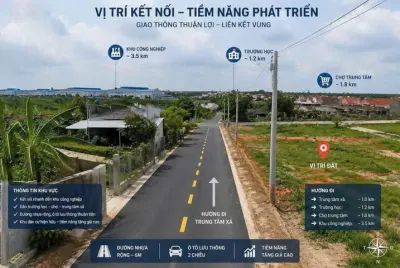 Chỉ 545 triệu – sở hữu đất 10X50M gần chợ minh thạnh