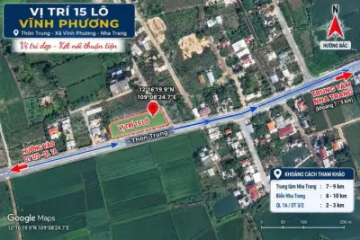 Bán Đất 98m2 có sẵn 98 m2 thổ cư giá 2.16 tỷ tại Đường Hương lộ 45 Xã Vĩnh Phương Thành phố Nha Trang Khánh Hòa