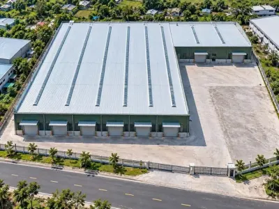 Cho thuê cụm kho xưởng mới 100% – mặt tiền quốc lộ 61C (diện tích 4.500M²)